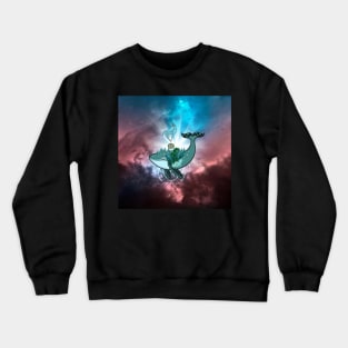 Whale in the universe Crewneck Sweatshirt